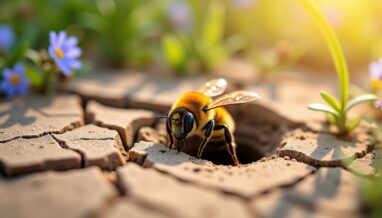 Abeilles de terre : comprendre leur habitat, les risques associés et comment s'en protéger efficacement